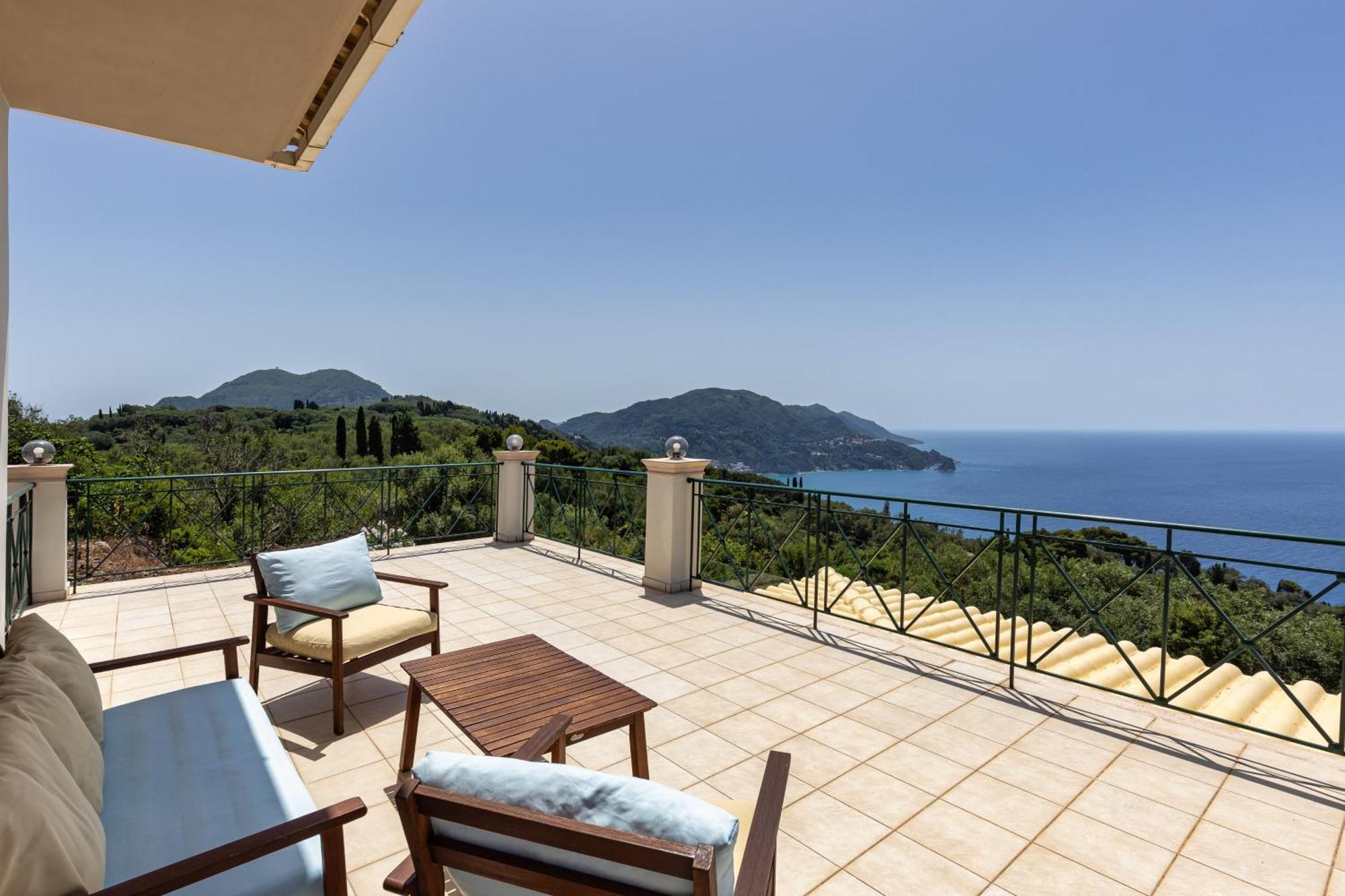 Villa Vardia-Amazing Seaviews With Heated Pool Sinarádes المظهر الخارجي الصورة